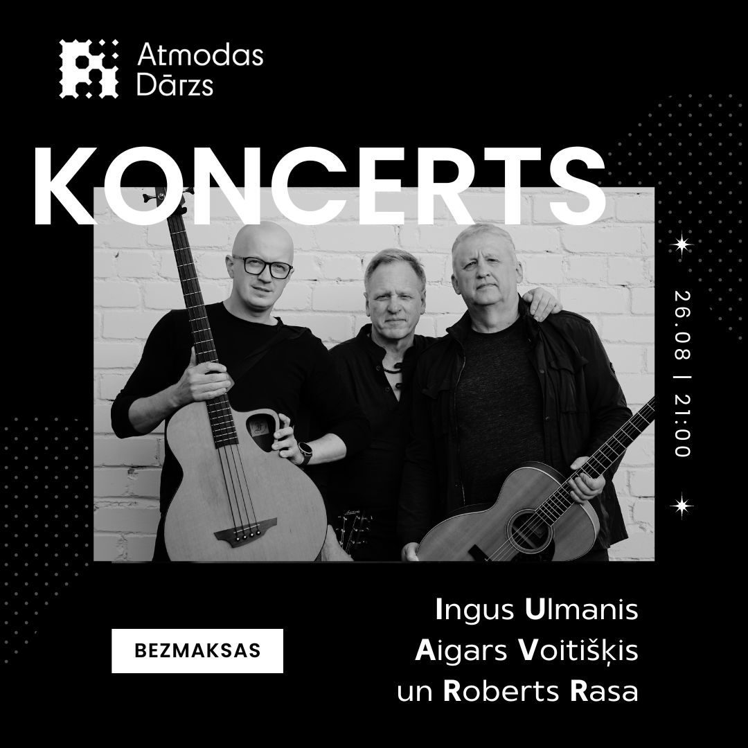 Koncerts · Monochrome Edition — Atmodas Dārzs event graphics